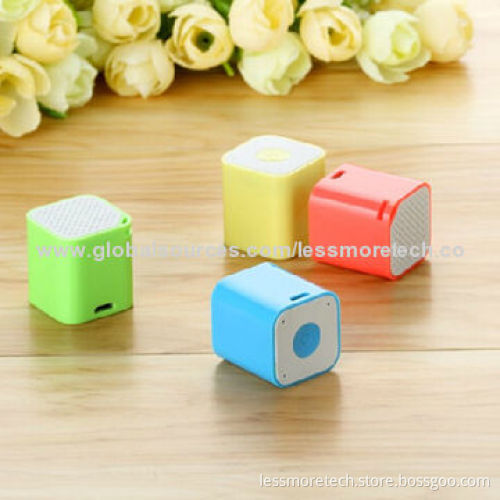 Promotional Bluetooth Speakers, Thumb Size, Easy to Carry, 180mAh CapacityNew